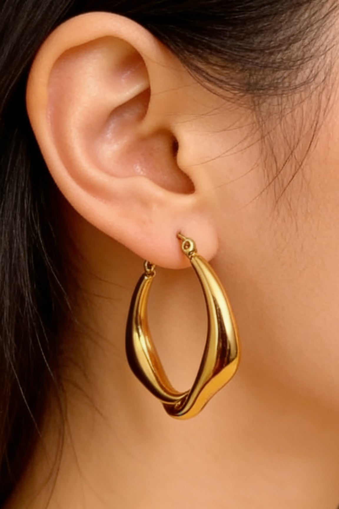 Boucles d'Oreilles Créoles Torsadées