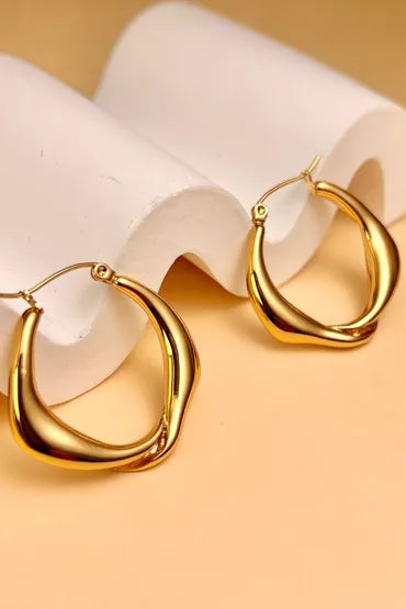 Boucles d'Oreilles Créoles Torsadées