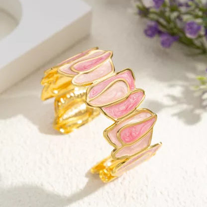 Bracelet Manchette Émaillé — Aurore