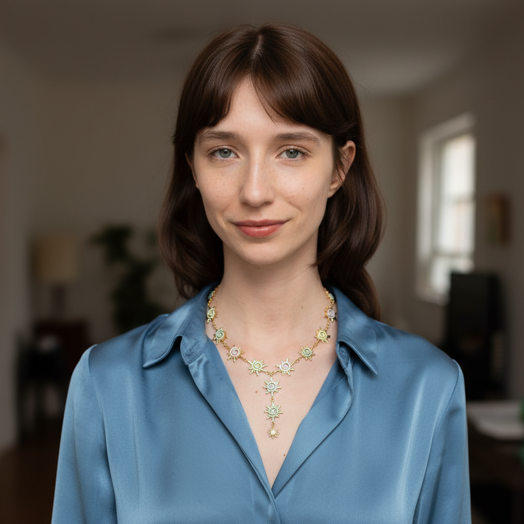 Collier Soleil Émaillé Multicolore
